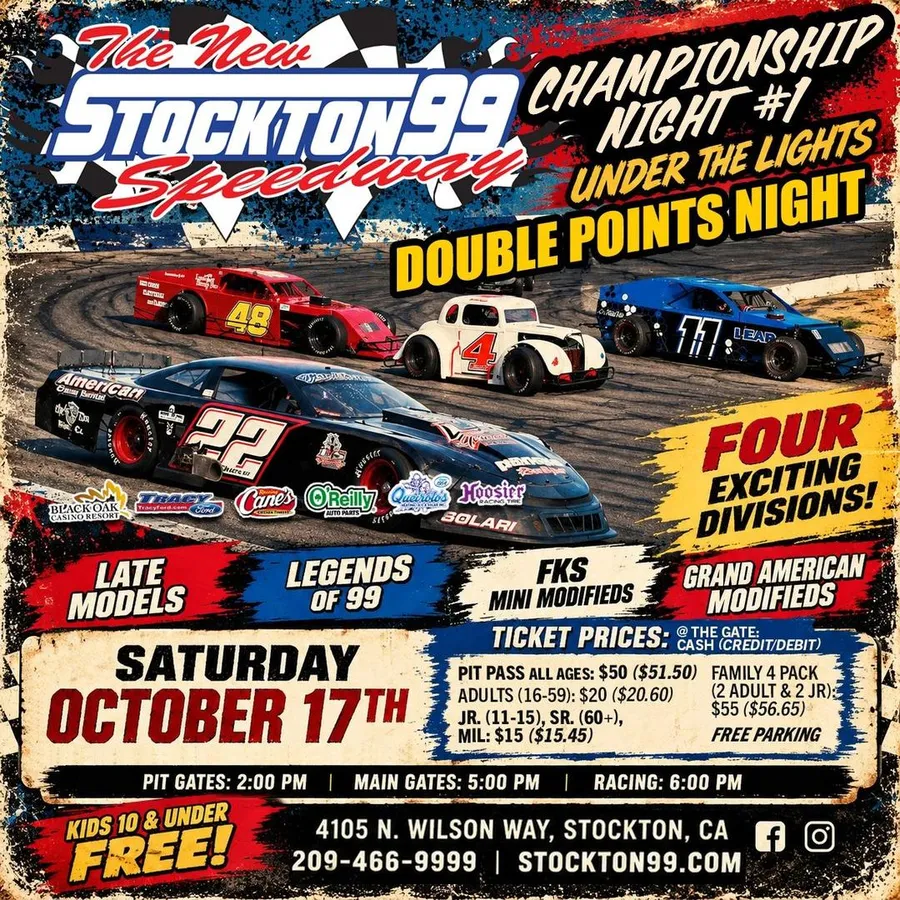 Stockton 99 Speedway October 17 official event image